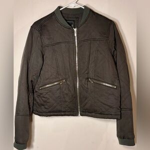 Lily & Lottie Quilted Black lightweight Bomber Jacket